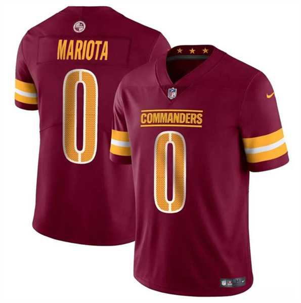 Men & Women & Youth Washington Commanders #0 Marcus Mariota Burgundy Vapor Limited Football Stitched Jersey->washington commanders->NFL Jersey